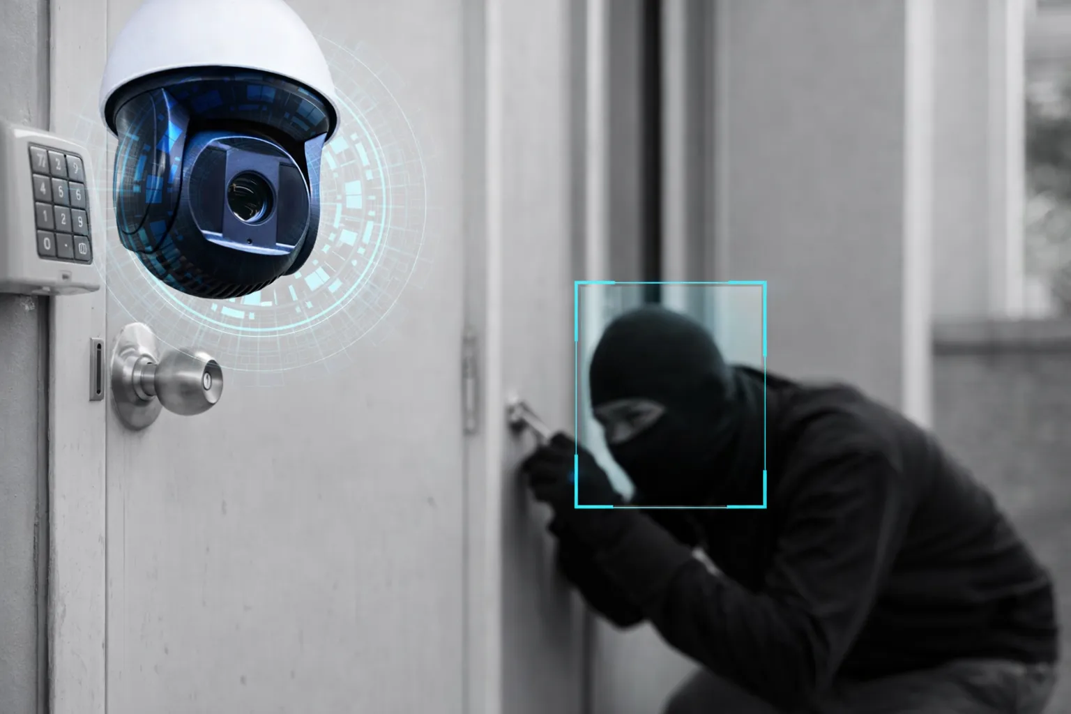 CCTV building monitoring