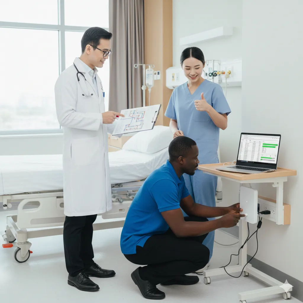 Wi-Fi coverage in clinics